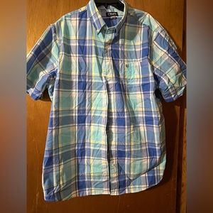 Chaps short sleeve button up
